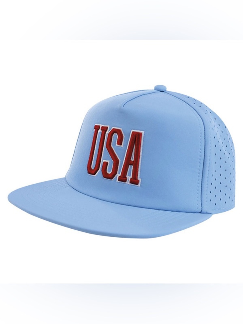 2026 USA SNAPBACK BABY BLUE ADJUSTABLE TEAM WORLD CUP JULY FLAG GOLFER HAT CAP